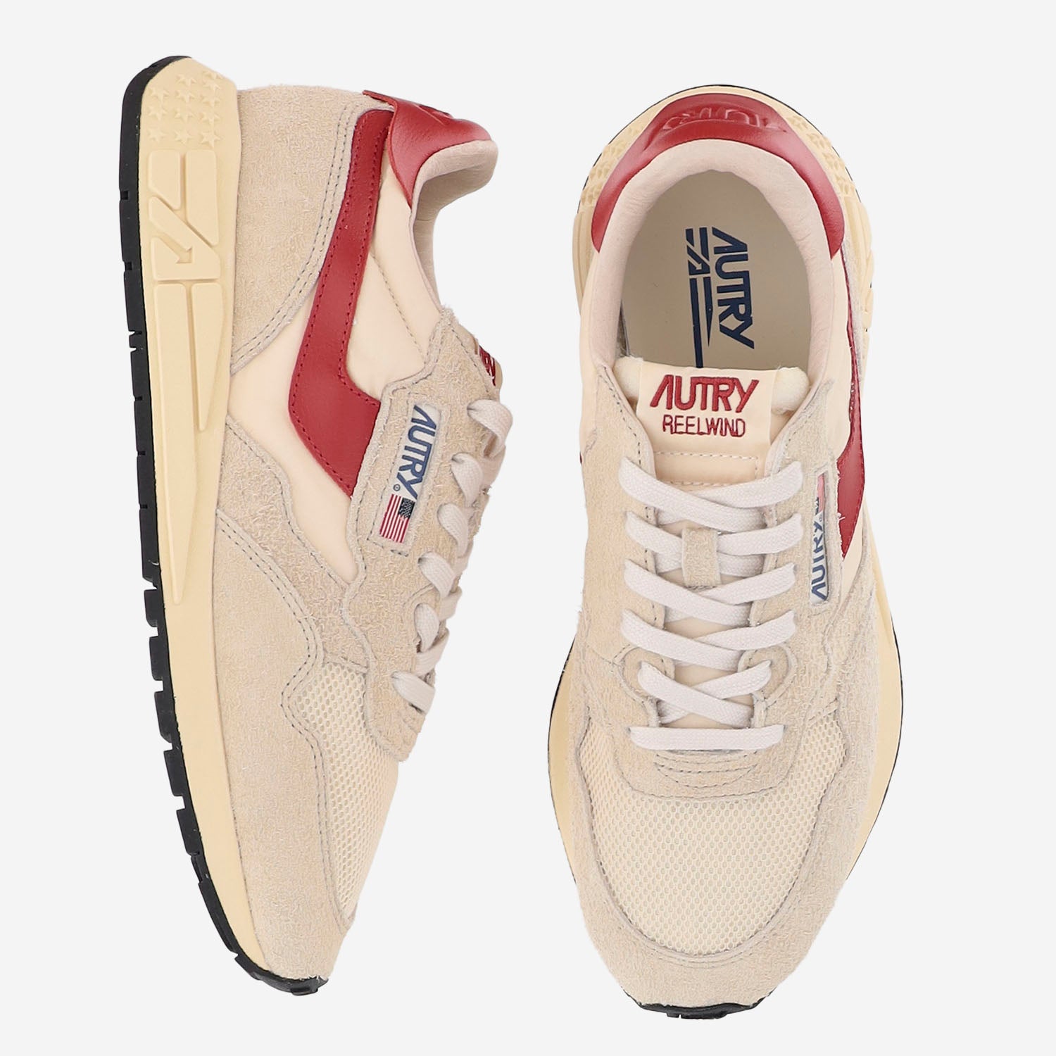 SNEAKERS REELWIND LOW IN NYLON E SUEDE WWLMUT34 SUEDENETECRURED AUTRY 
