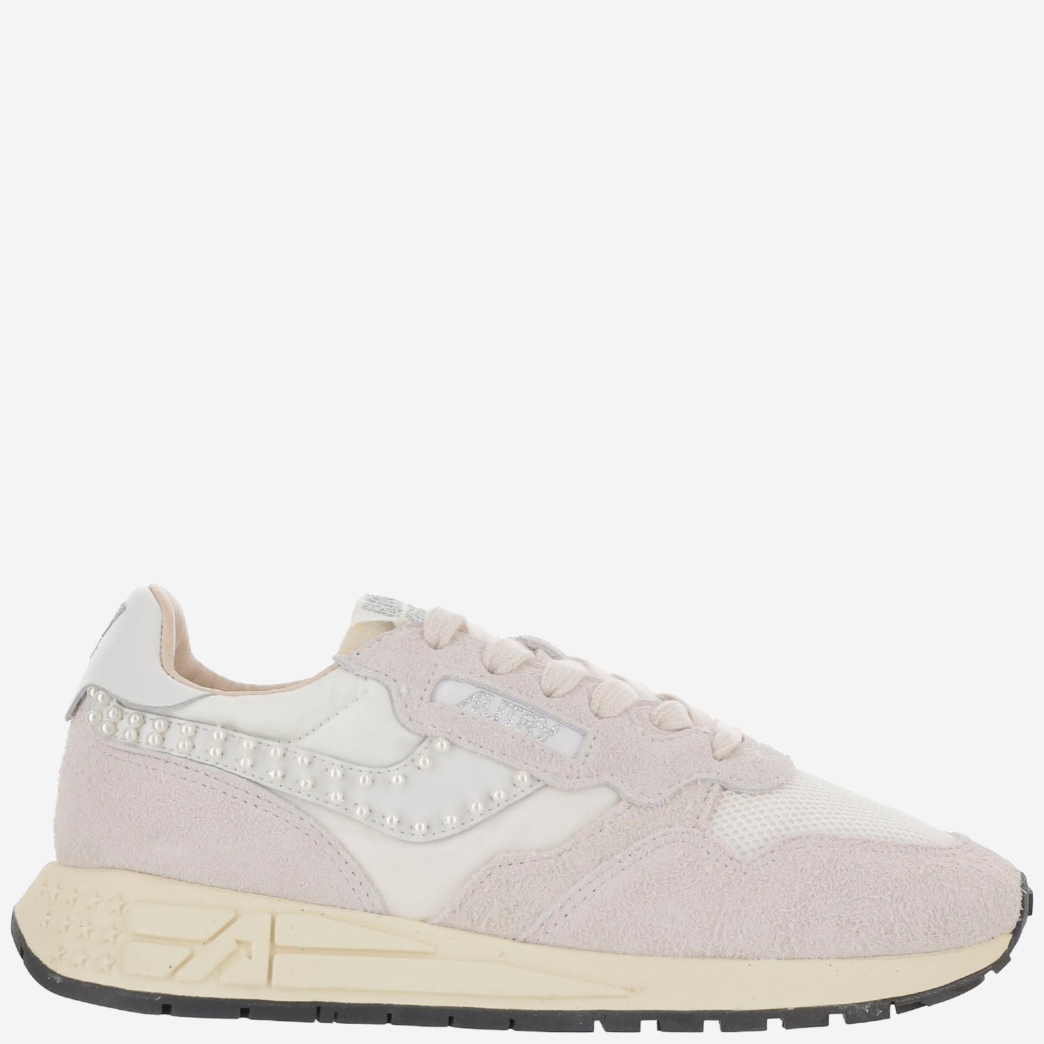 SNEAKERS REELWIND LOW IN NYLON E SUEDE WWLWNH01 SUENILPEAWHTWHT AUTRY 
