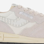 SNEAKERS REELWIND LOW IN NYLON E SUEDE WWLWNH01 SUENILPEAWHTWHT AUTRY 