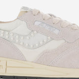 SNEAKERS REELWIND LOW IN NYLON E SUEDE WWLWNH01 SUENILPEAWHTWHT AUTRY 