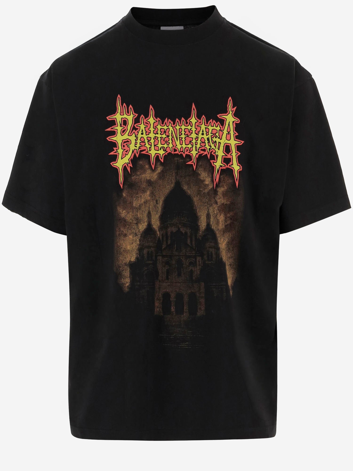 T-SHIRT IN COTONE CON STAMPA 764235 TUVE41000 BALENCIAGA 