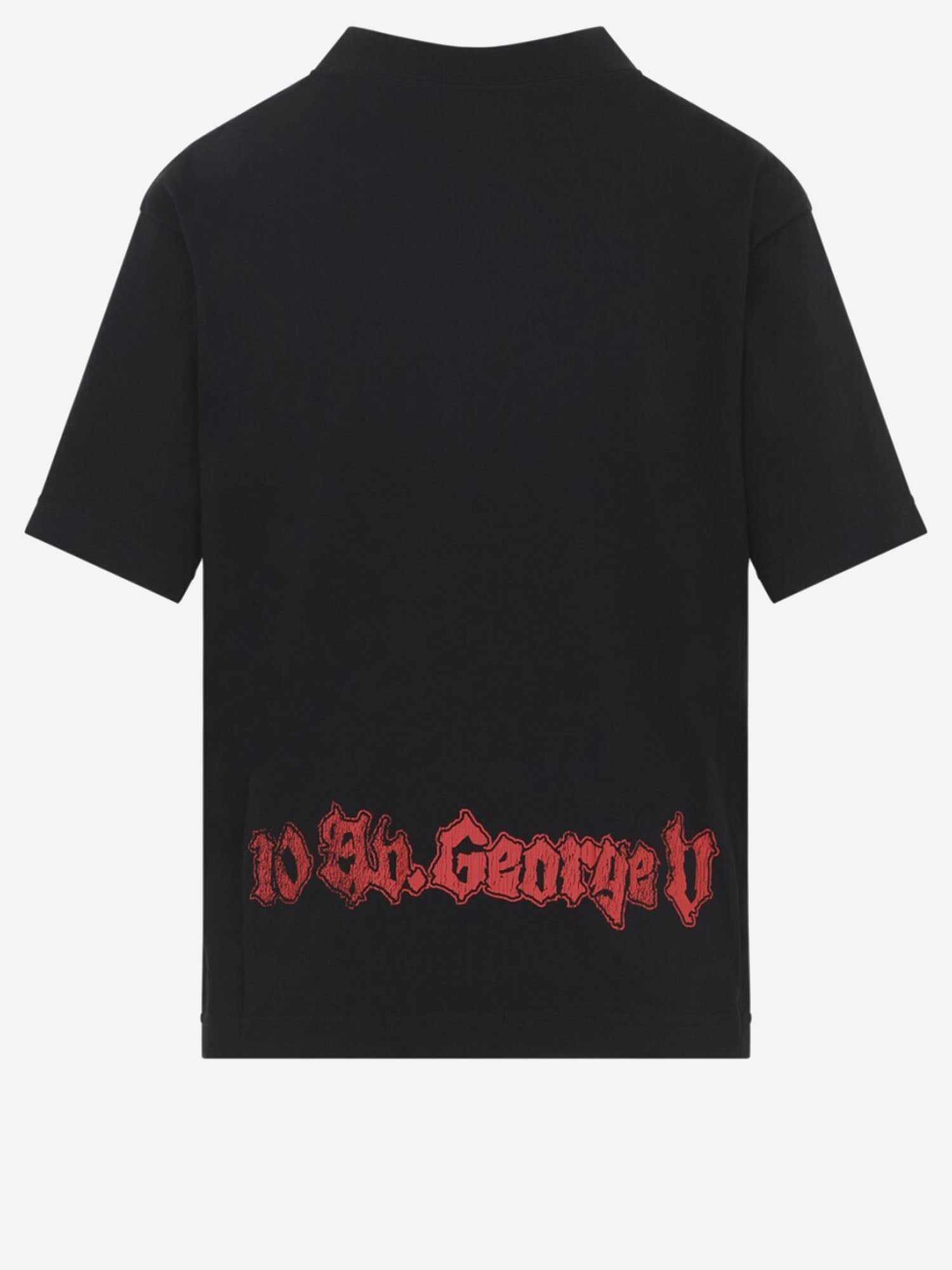 T-SHIRT IN COTONE CON STAMPA 850990 TUVD51000 BALENCIAGA 