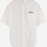 CAMICIA IN COTONE CON LOGO 857810 TRM289000 BALENCIAGA 