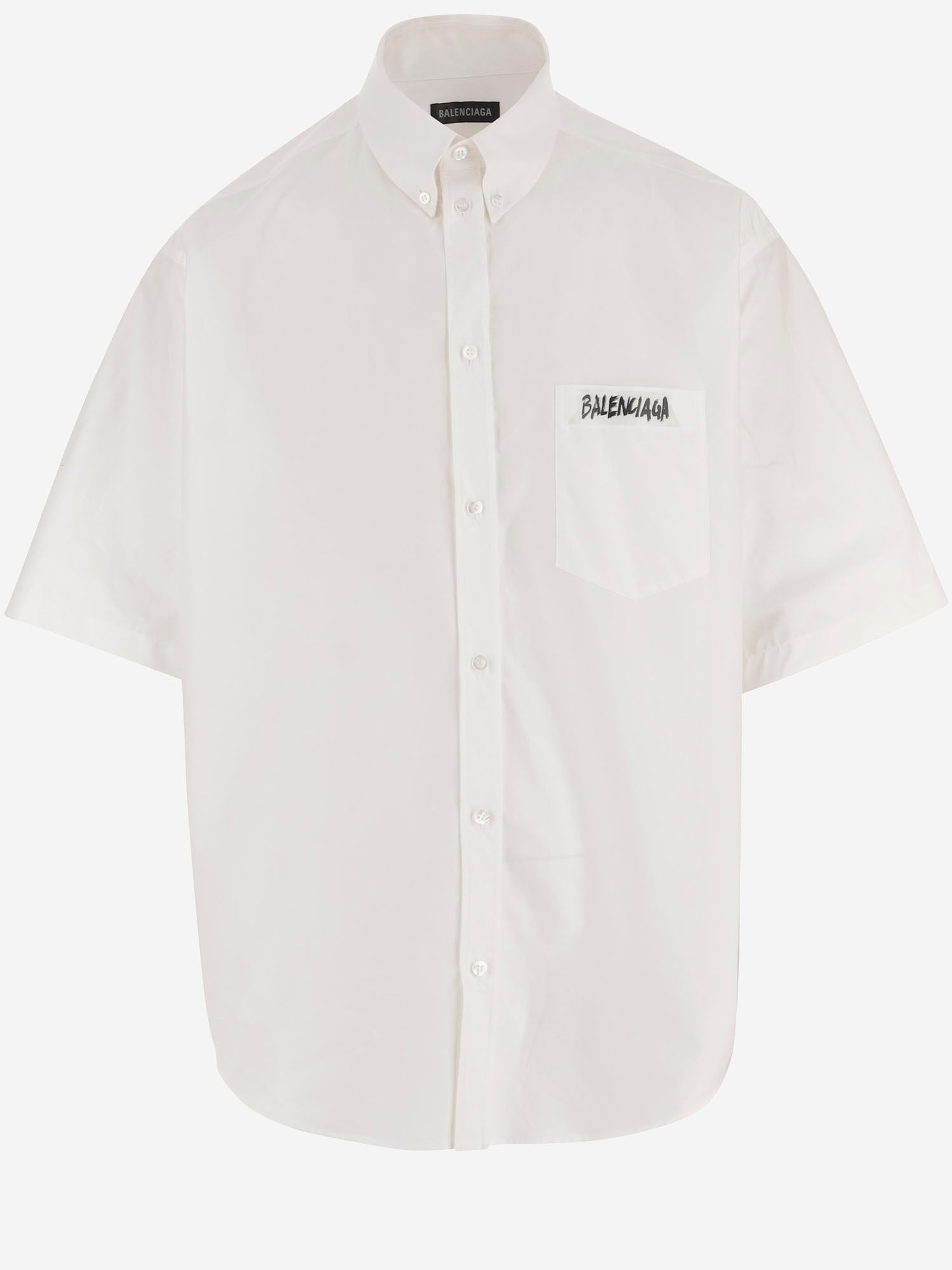 CAMICIA IN COTONE CON LOGO 857810 TRM289000 BALENCIAGA 