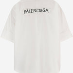 CAMICIA IN COTONE CON LOGO 857810 TRM289000 BALENCIAGA 