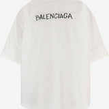 CAMICIA IN COTONE CON LOGO 857810 TRM289000 BALENCIAGA 