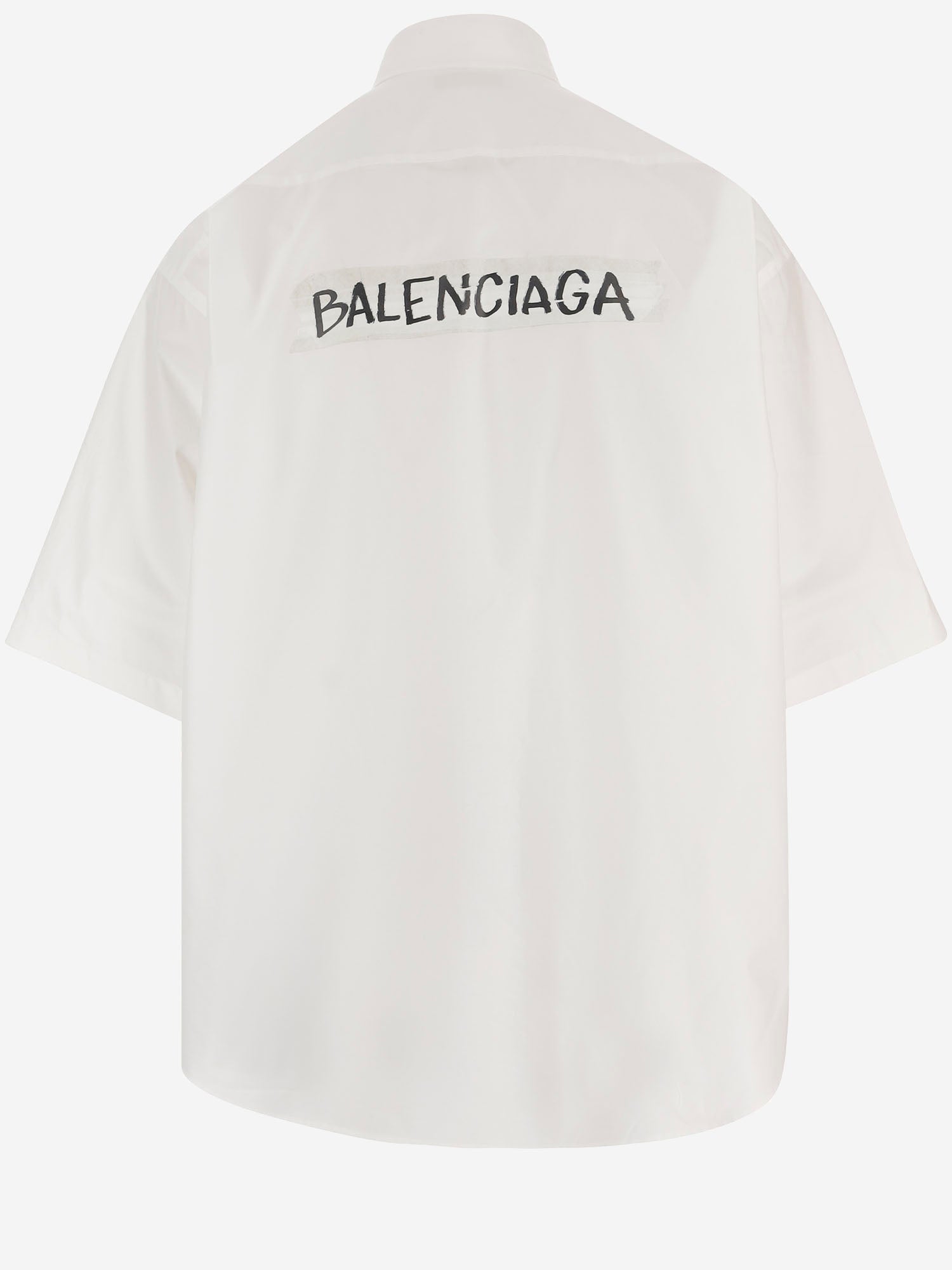 CAMICIA IN COTONE CON LOGO 857810 TRM289000 BALENCIAGA 