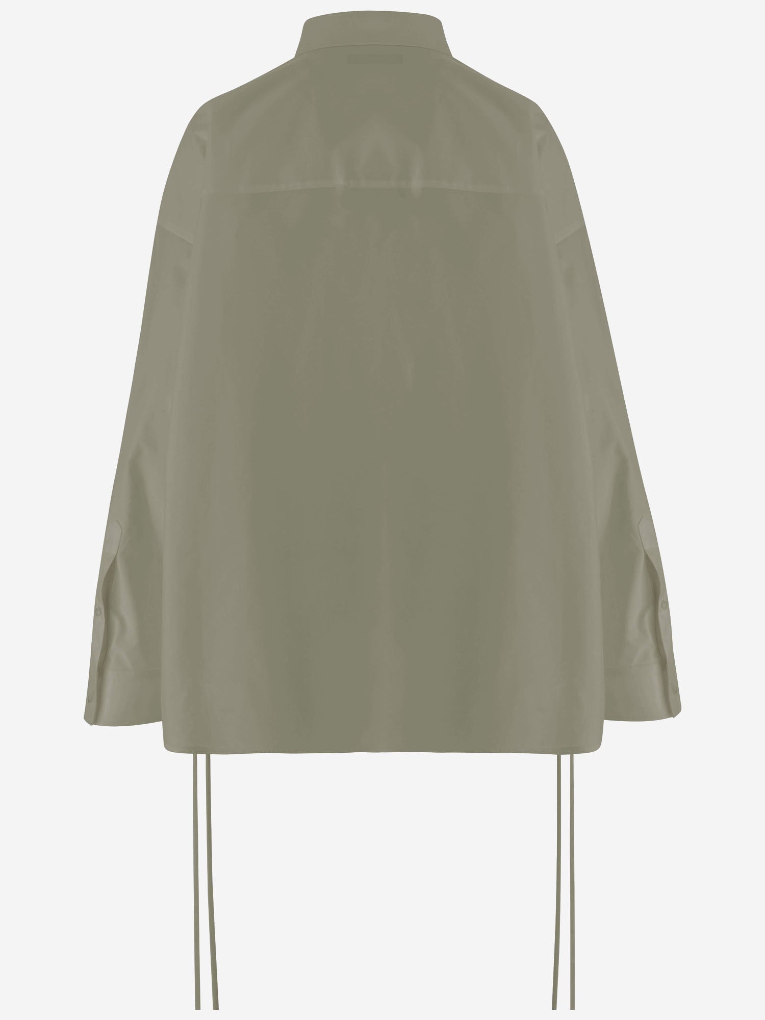 CAMICIA IN COTONE CON LACCI 857835 TTP089506 BALENCIAGA 