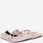 BALLERINE CITY FLAT IN PELLE CON FIOCCHI E STRASS 864665 WZD415158 BALENCIAGA 
