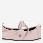BALLERINE CITY FLAT IN PELLE CON FIOCCHI E STRASS 864665 WZD415158 BALENCIAGA 