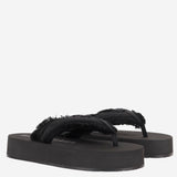 SANDALI JET LAG  IN SATIN SPAZZOLATO 870111 W0WM01000 BALENCIAGA 