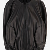 Bomber smanicato in pelle 872003 TUS111000 BALENCIAGA 