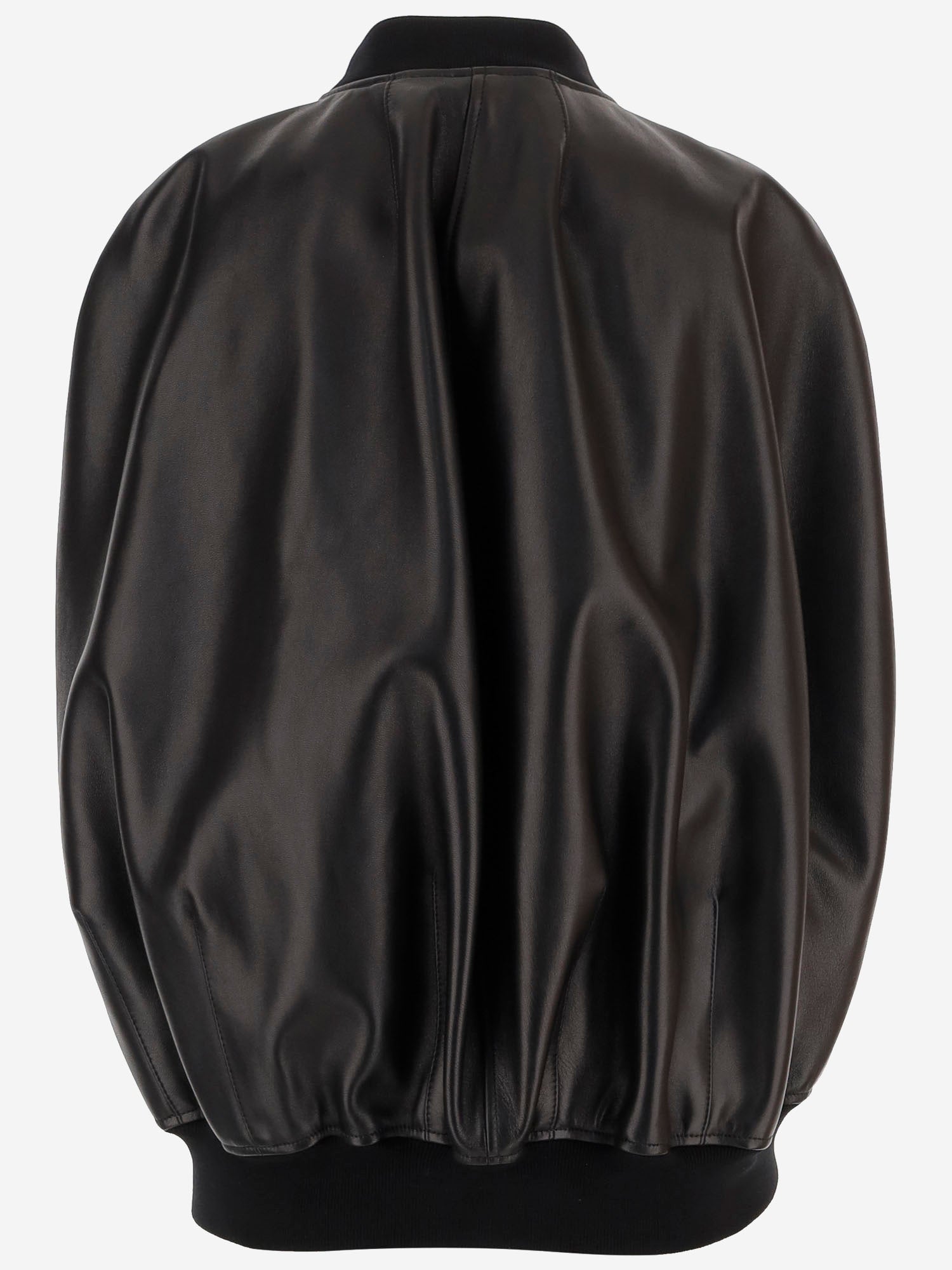 Bomber smanicato in pelle 872003 TUS111000 BALENCIAGA 