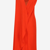 ABITO DRAPPEGGITO IN SETA E LANA 872272 TUT553941 BALENCIAGA 