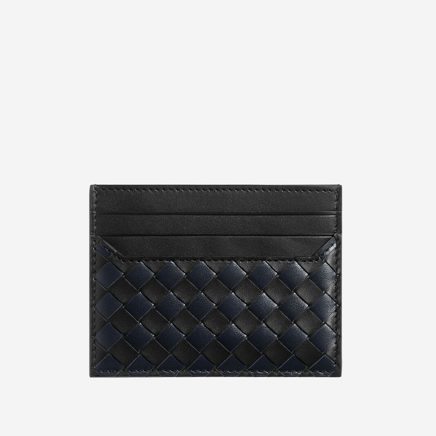 PORTACARTE IN PELLE CON MOTIVO INTRECCIATO 817397 V5I411126 BOTTEGA VENETA 
