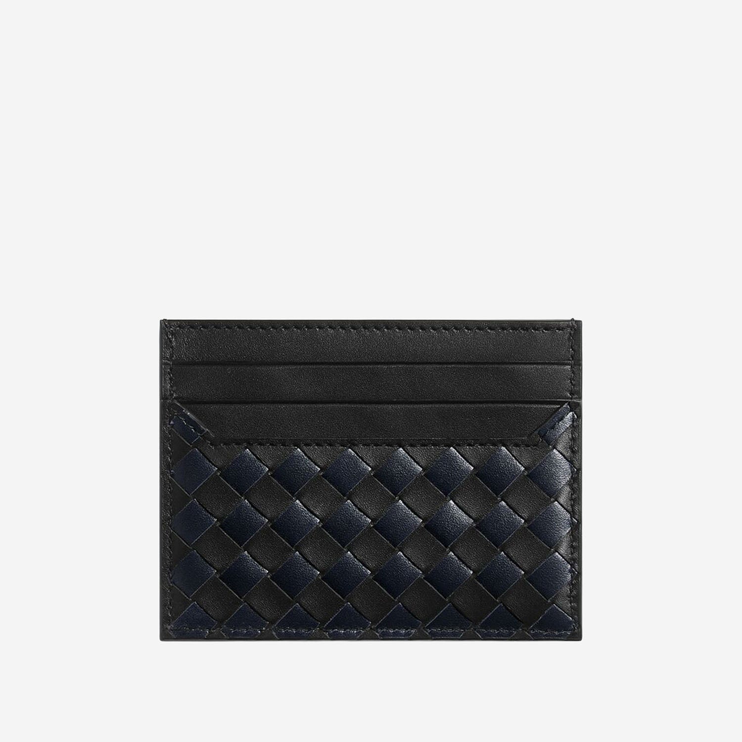 PORTACARTE IN PELLE CON MOTIVO INTRECCIATO 817397 V5I411126 BOTTEGA VENETA 