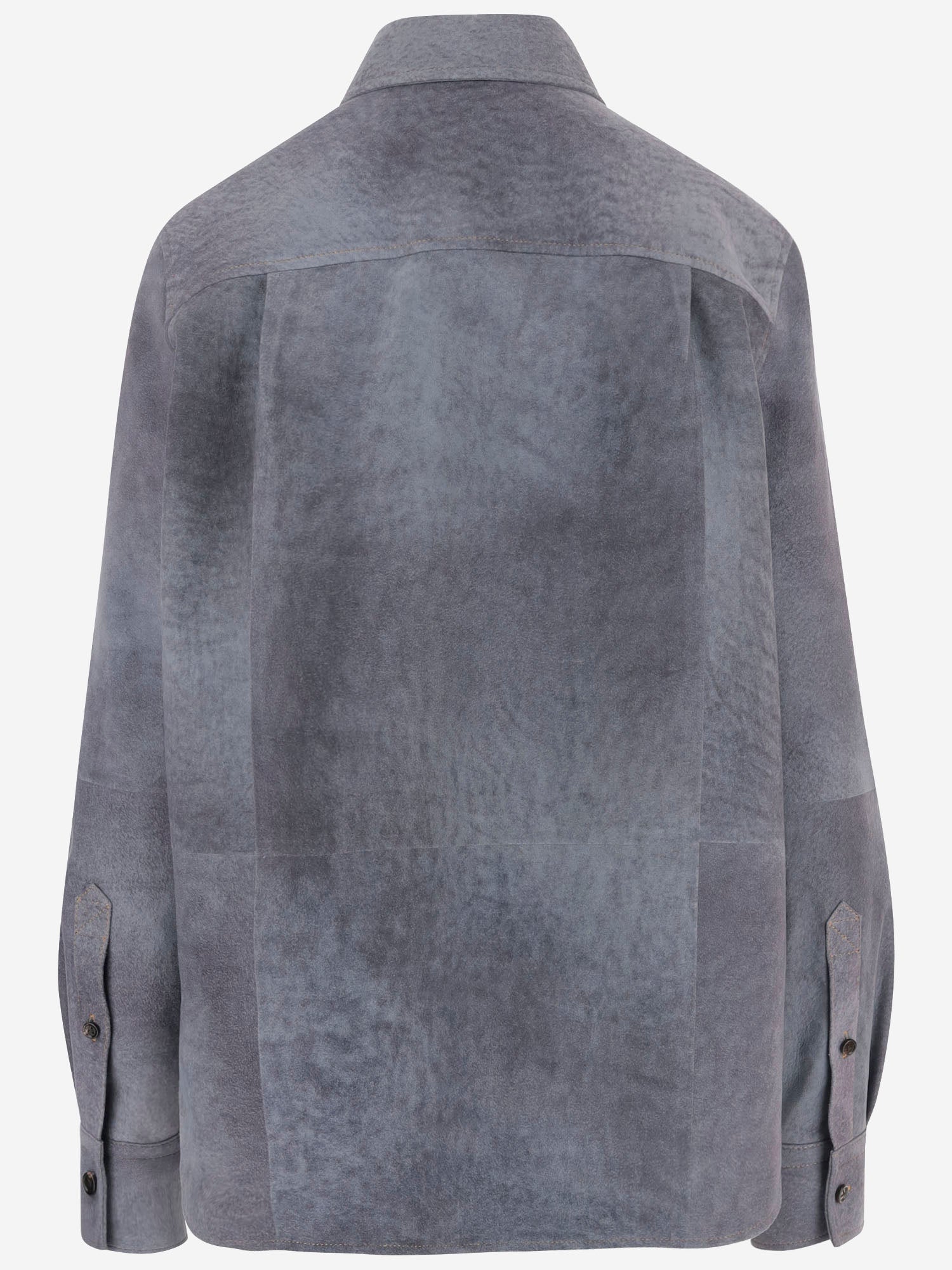 CAMICIA IN SUEDE EFFETTO SFUMATO 859914 V66X04690 BOTTEGA VENETA 