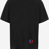 T-SHIRT IN COTON CON RICAMO 864789 V6F401010 BOTTEGA VENETA 