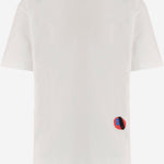T-SHIRT IN COTON CON RICAMO 864789 V6F409000 BOTTEGA VENETA 