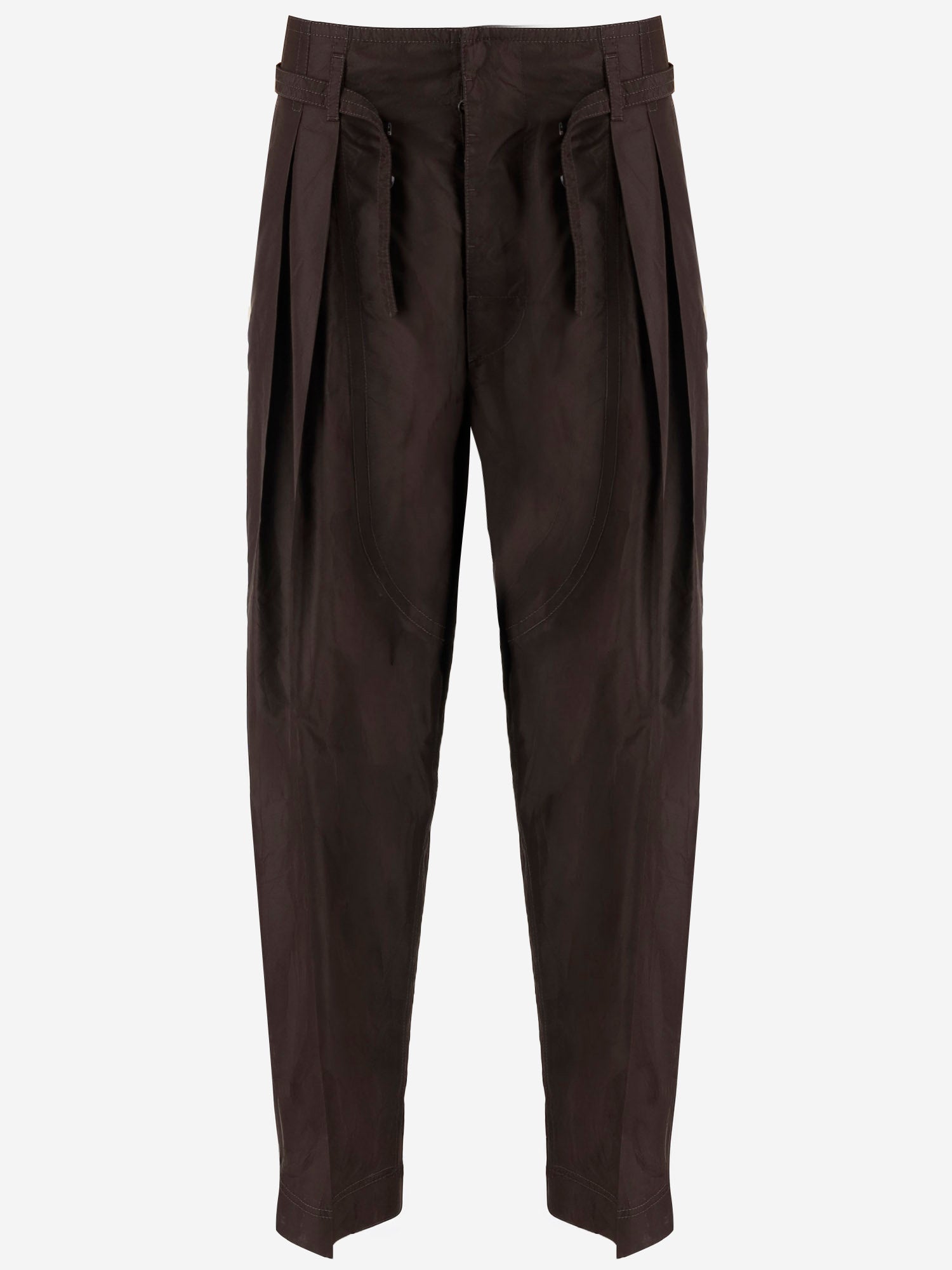 PANTALONI IN SETA CON PINCE 869591 V6D802608 BOTTEGA VENETA 