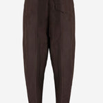 PANTALONI IN SETA CON PINCE 869591 V6D802608 BOTTEGA VENETA 
