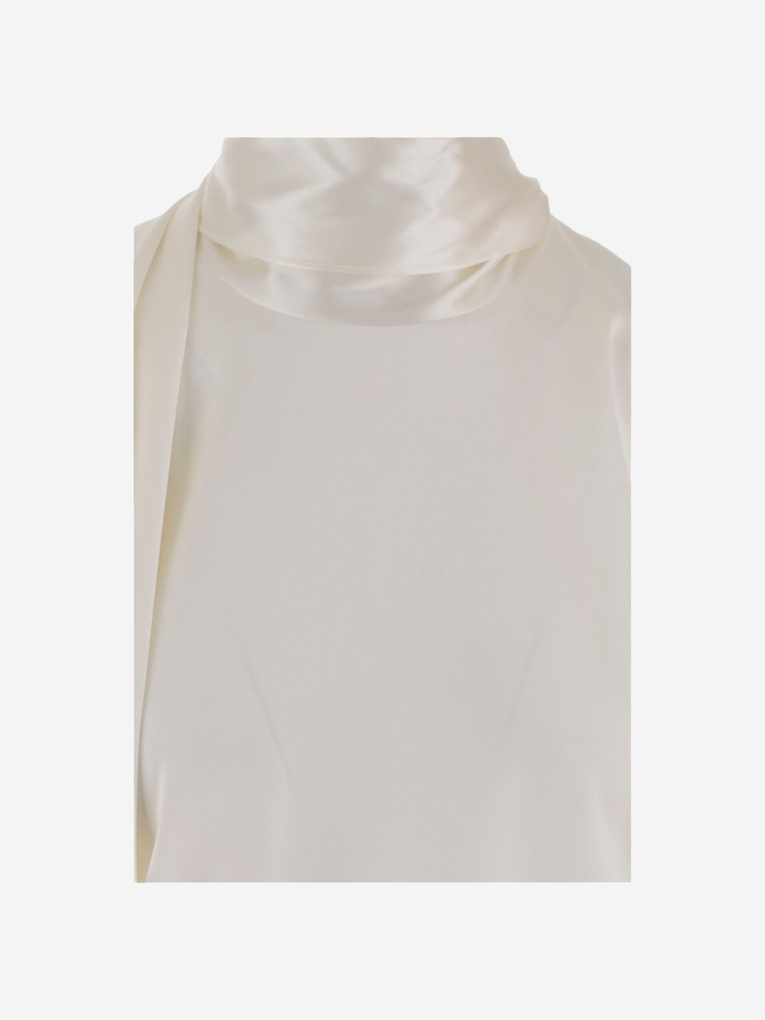 TOP IN RASO DI SETA STRETCH 871259 V6KR09000 BOTTEGA VENETA 