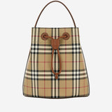 BORSA BUCKET TB CON MOTIVO CHECK 8109795 VNTGCHKBRIARBROWN BURBERRY 
