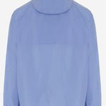 GIACCA CON CAPPUCCIO IN NYLON CON NASTRO CHECK 8122901 CORNFLOWERBLUE BURBERRY 