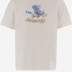 T-shirt in cotone Beach Knight 8123483 CHALK BURBERRY 