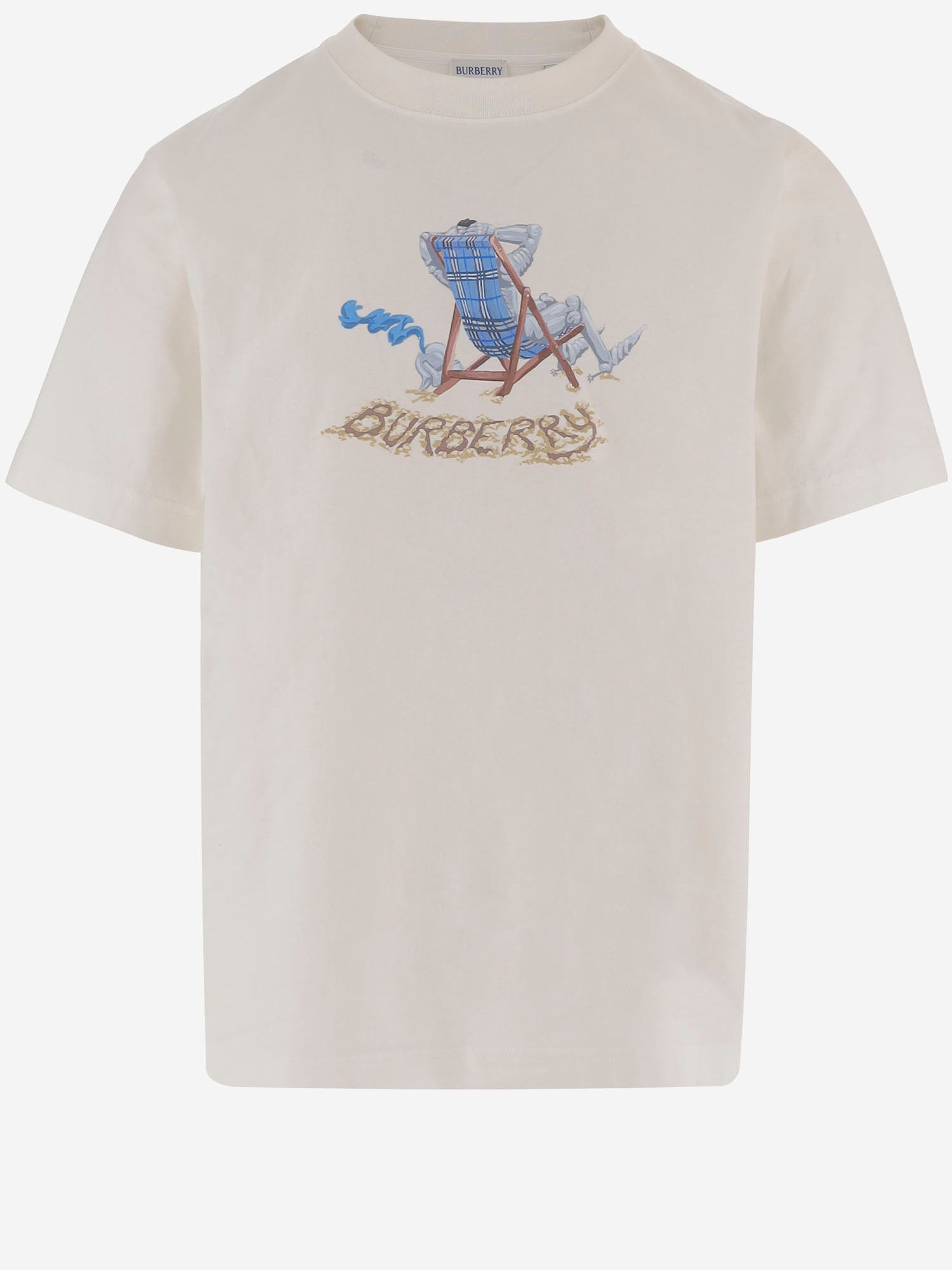 T-shirt in cotone Beach Knight 8123483 CHALK BURBERRY 