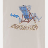 T-shirt in cotone Beach Knight 8123483 CHALK BURBERRY 
