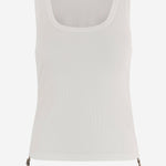 CANOTTA IN COTONE STRETCH 8123631 CHALK BURBERRY 