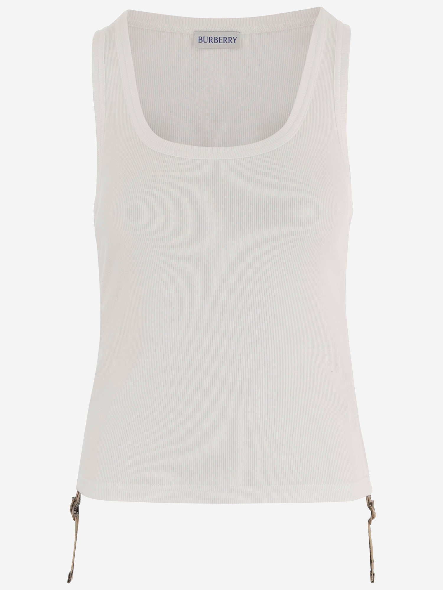 CANOTTA IN COTONE STRETCH 8123631 CHALK BURBERRY 