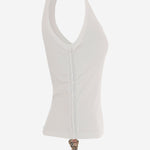 CANOTTA IN COTONE STRETCH 8123631 CHALK BURBERRY 