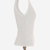 CANOTTA IN COTONE STRETCH 8123631 CHALK BURBERRY 