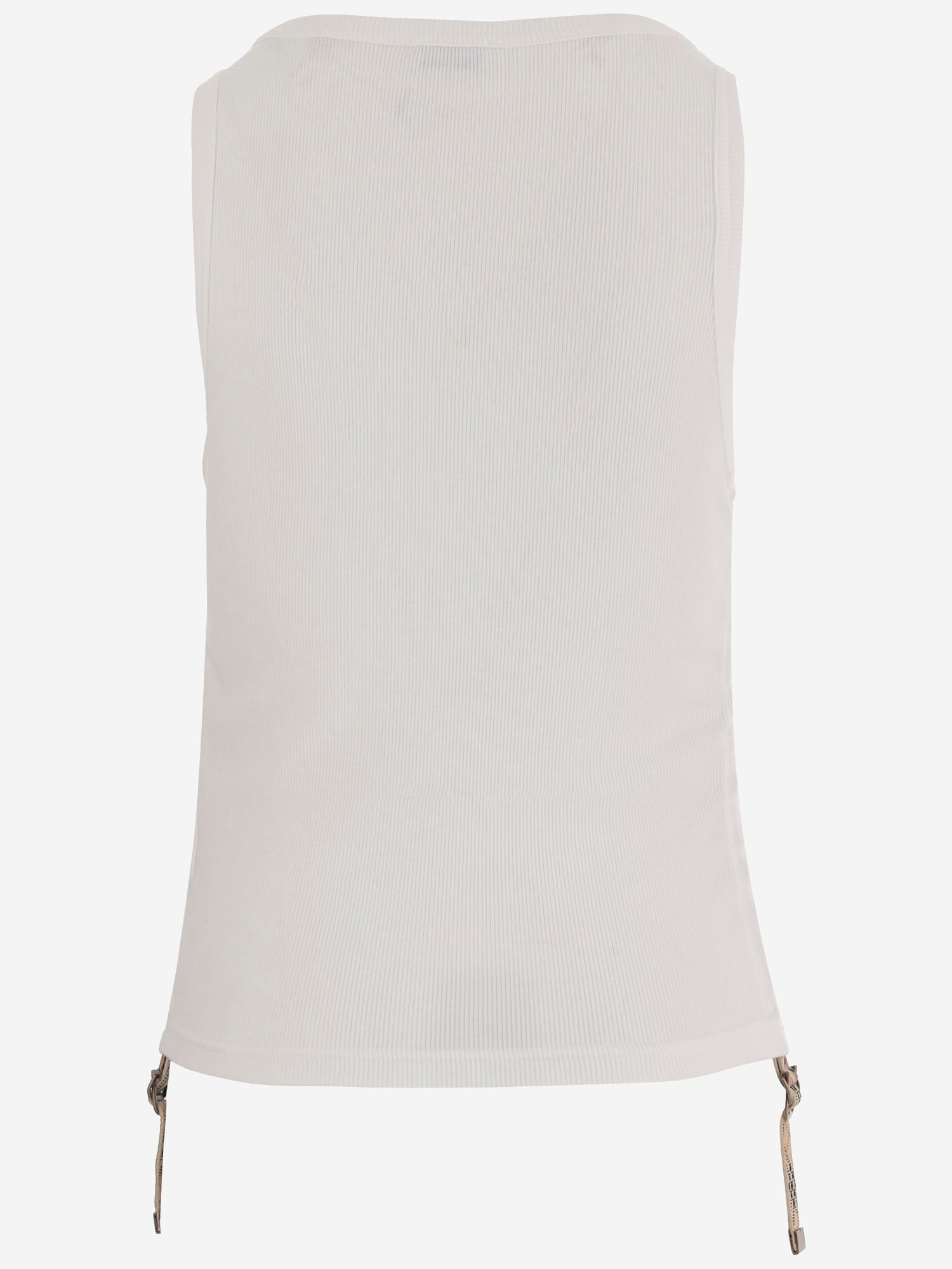 CANOTTA IN COTONE STRETCH 8123631 CHALK BURBERRY 
