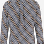CAMICIA IN COTONE CON MOTIVO CHECK 8123670 WAVEBLUEIPCHECK BURBERRY 