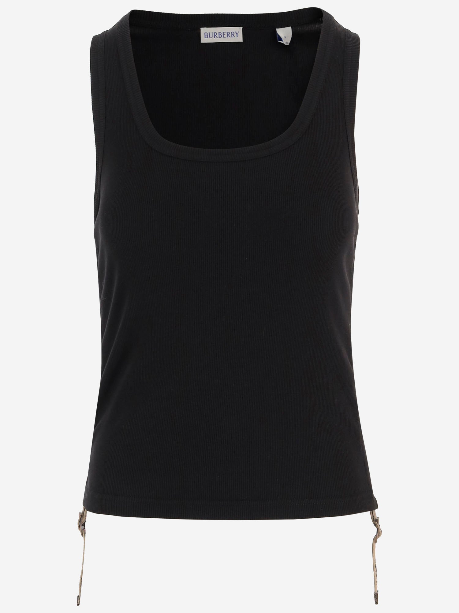 CANOTTA IN COTONE STRETCH 8124387 BLACK BURBERRY 