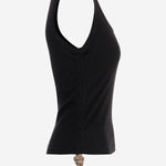 CANOTTA IN COTONE STRETCH 8124387 BLACK BURBERRY 