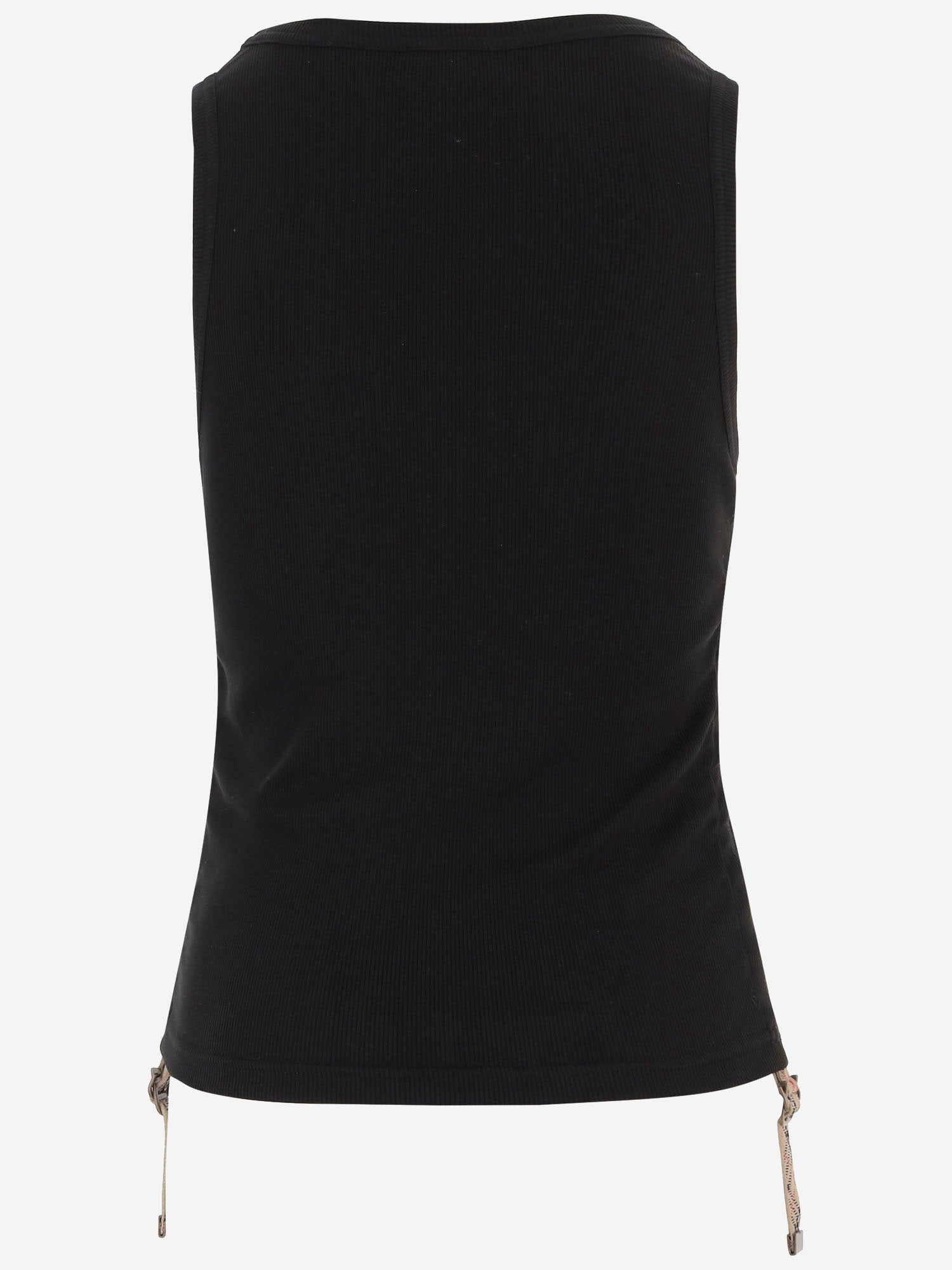 CANOTTA IN COTONE STRETCH 8124387 BLACK BURBERRY 