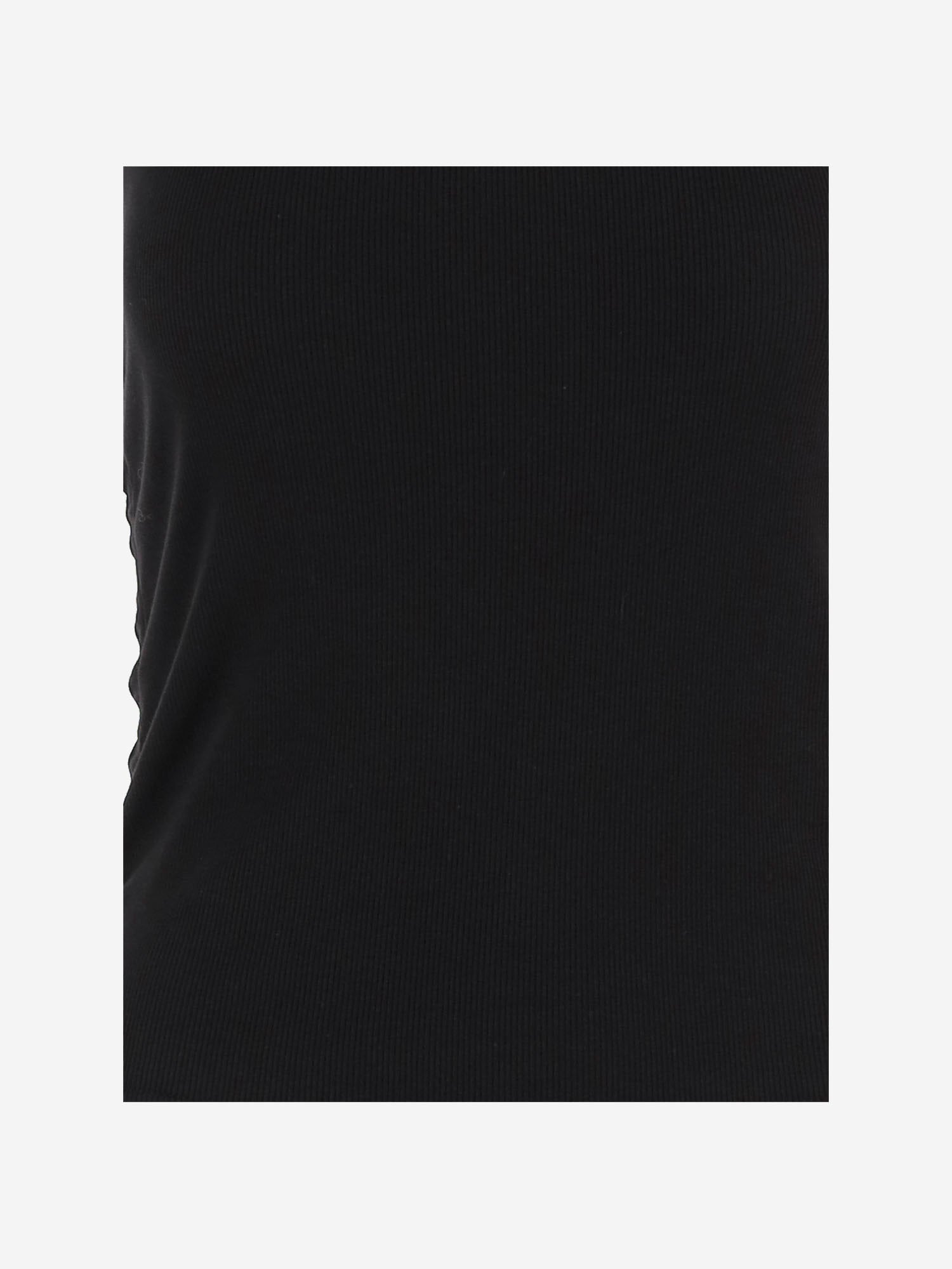 CANOTTA IN COTONE STRETCH 8124387 BLACK BURBERRY 