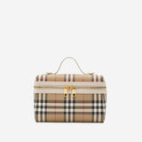 BORSA VANITY IN MISTO COTONE 8125135 VNTGCHKSOAP BURBERRY 