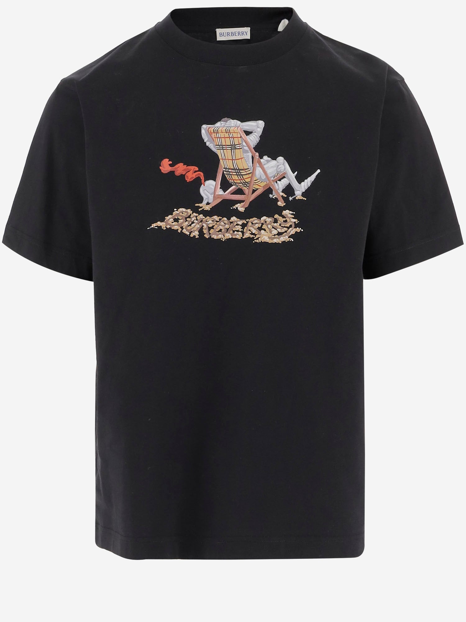T-shirt in cotone Beach Knight 8126321 BLACK BURBERRY 
