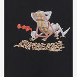 T-shirt in cotone Beach Knight 8126321 BLACK BURBERRY 
