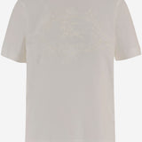 T-SHIRT IN COTONE 8126339 CHALK BURBERRY 