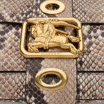 Borsa Rider piccola  in pelle 8126347 NATURALDKBROWN BURBERRY 