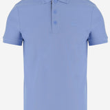 POLO IN COTONE CON LOGO 8126924 CORNFLOWERBLUE BURBERRY 