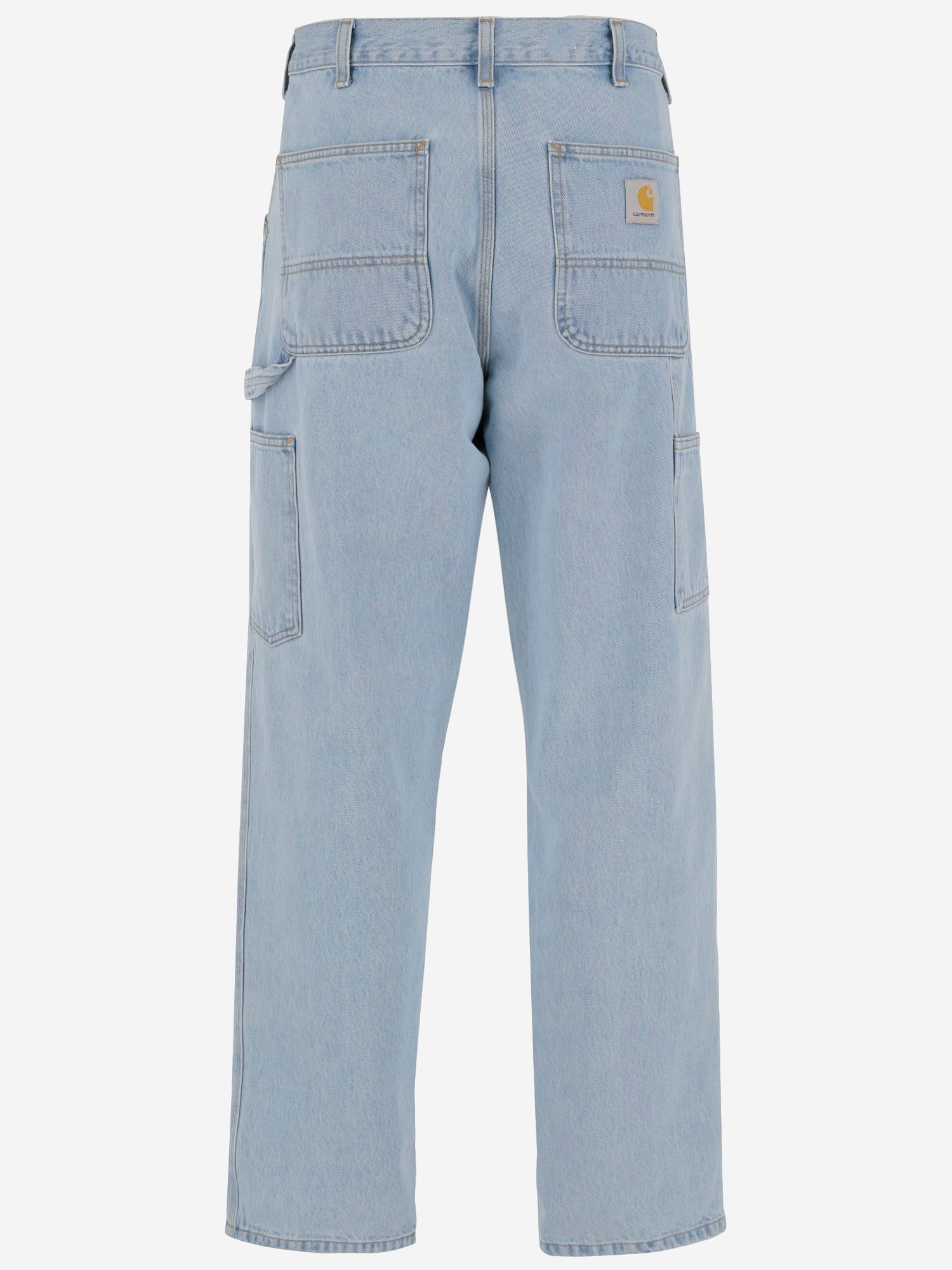 JEANS IN DENIM DI COTONE CON LOGO I032024 01A3 CARHARTT WIP 