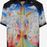 CAMICIA IN SETA CON STAMPA GRAFICA MSP26SH003 07 CASABLANCA 