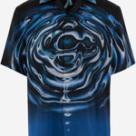 CAMICIA IN SETA CON STAMPA GRAFICA MSP26SH003 08 CASABLANCA 